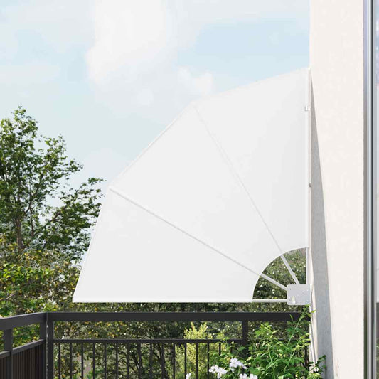vidaXL Balcony Privacy Screen 115 x 115 cm Polyester White