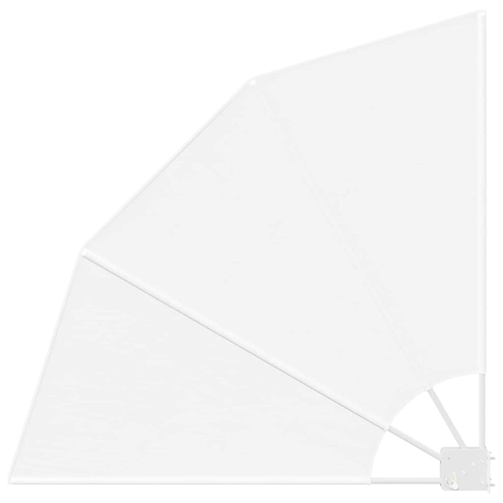 vidaXL Balcony Privacy Screen White 115 x 115 cm Fabric