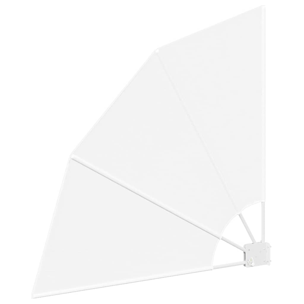 vidaXL Balcony Privacy Screen White 115 x 115 cm Fabric