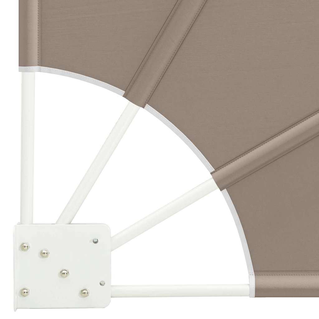 vidaXL Balcony Privacy Screen Taupe 160 x 160 cm Fabric