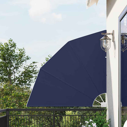 vidaXL Balcony Privacy Screen 140 x 140 cm Polyester Navy Blue