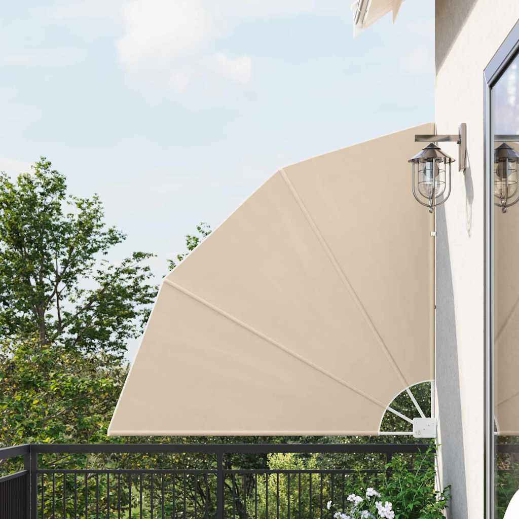 vidaXL Balcony Privacy Screen 140 x 140 cm Polyester Beige