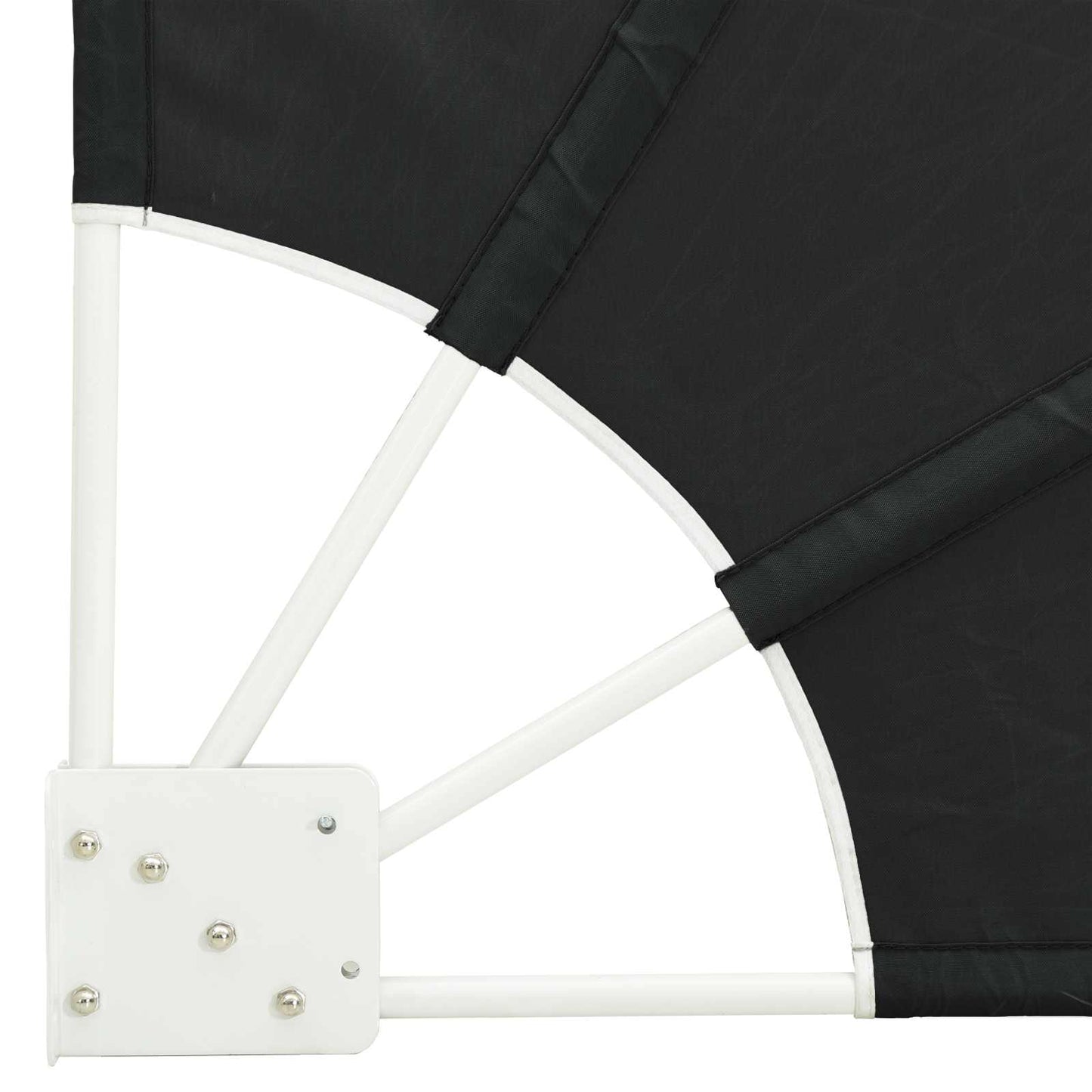vidaXL Balcony Privacy Screen 140 x 140 cm Polyester Black