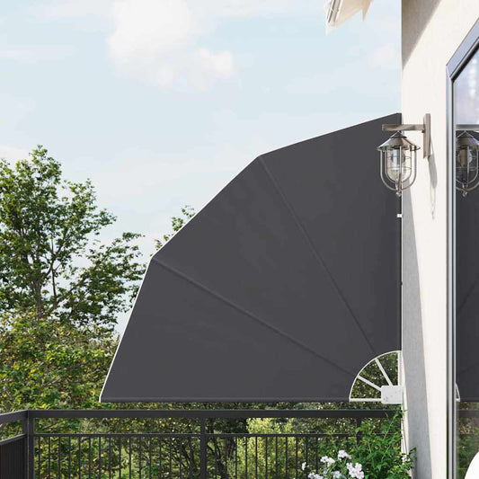 vidaXL Balcony Privacy Screen 140 x 140 cm Polyester Black