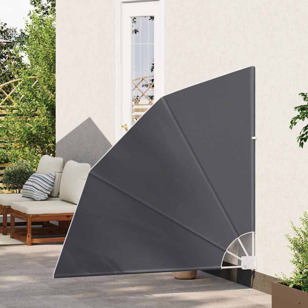 vidaXL Balcony Privacy Screen 140 x 140 cm Polyester Black