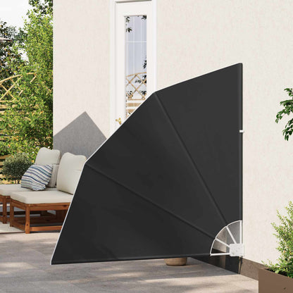 vidaXL Balcony Privacy Screen 140 x 140 cm Polyester Black