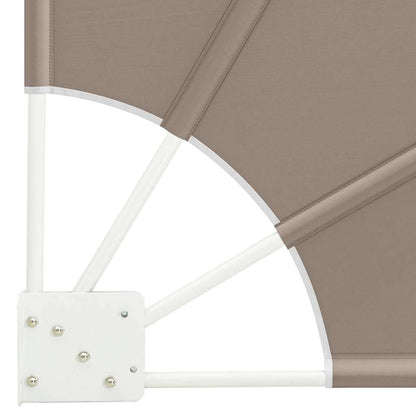 vidaXL Balcony Privacy Screen 140 x 140 cm Polyester Taupe