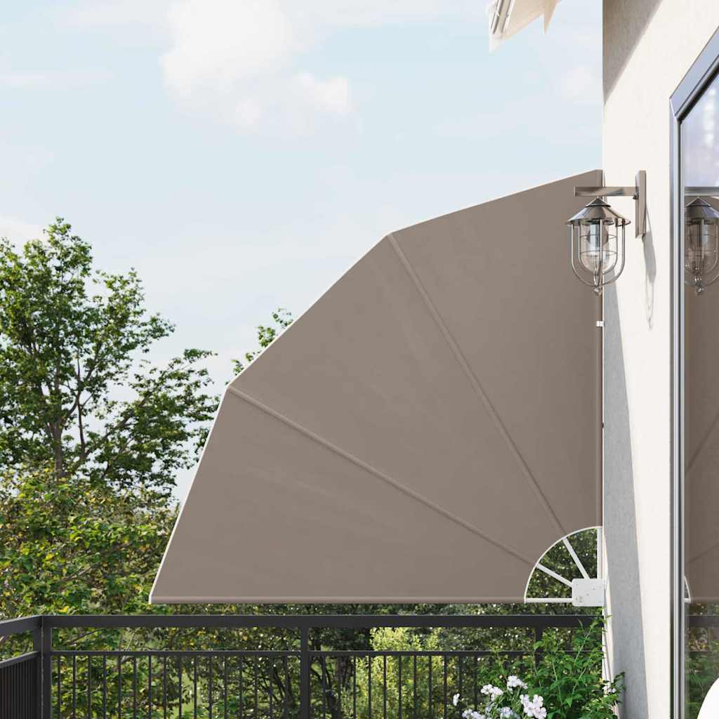 vidaXL Balcony Privacy Screen 140 x 140 cm Polyester Taupe
