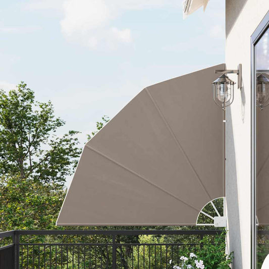 vidaXL Balcony Privacy Screen 140 x 140 cm Polyester Taupe