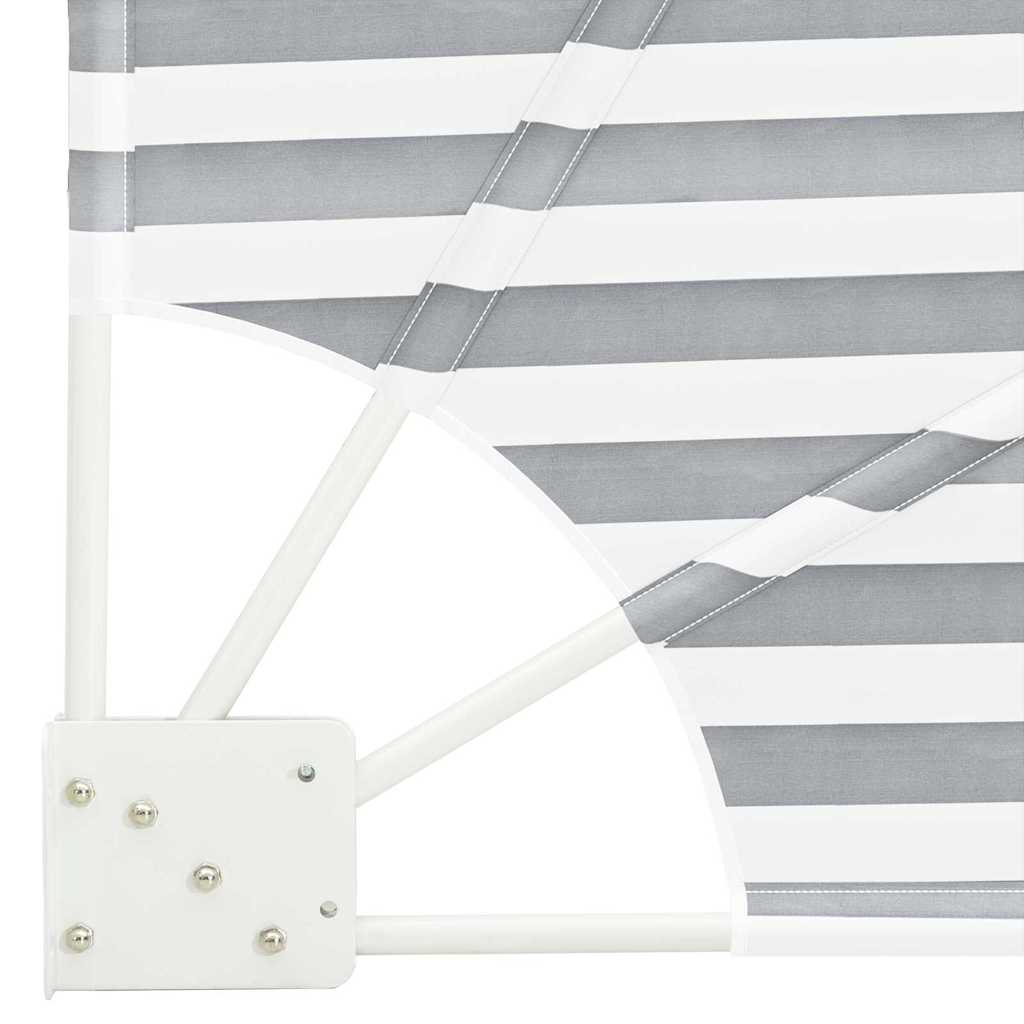 vidaXL Balcony Privacy Screen Anthracite and white 210 x 210 cm Fabric