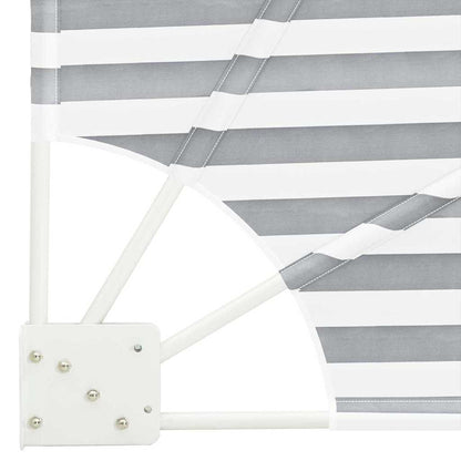 vidaXL Balcony Privacy Screen Anthracite and white 210 x 210 cm Fabric