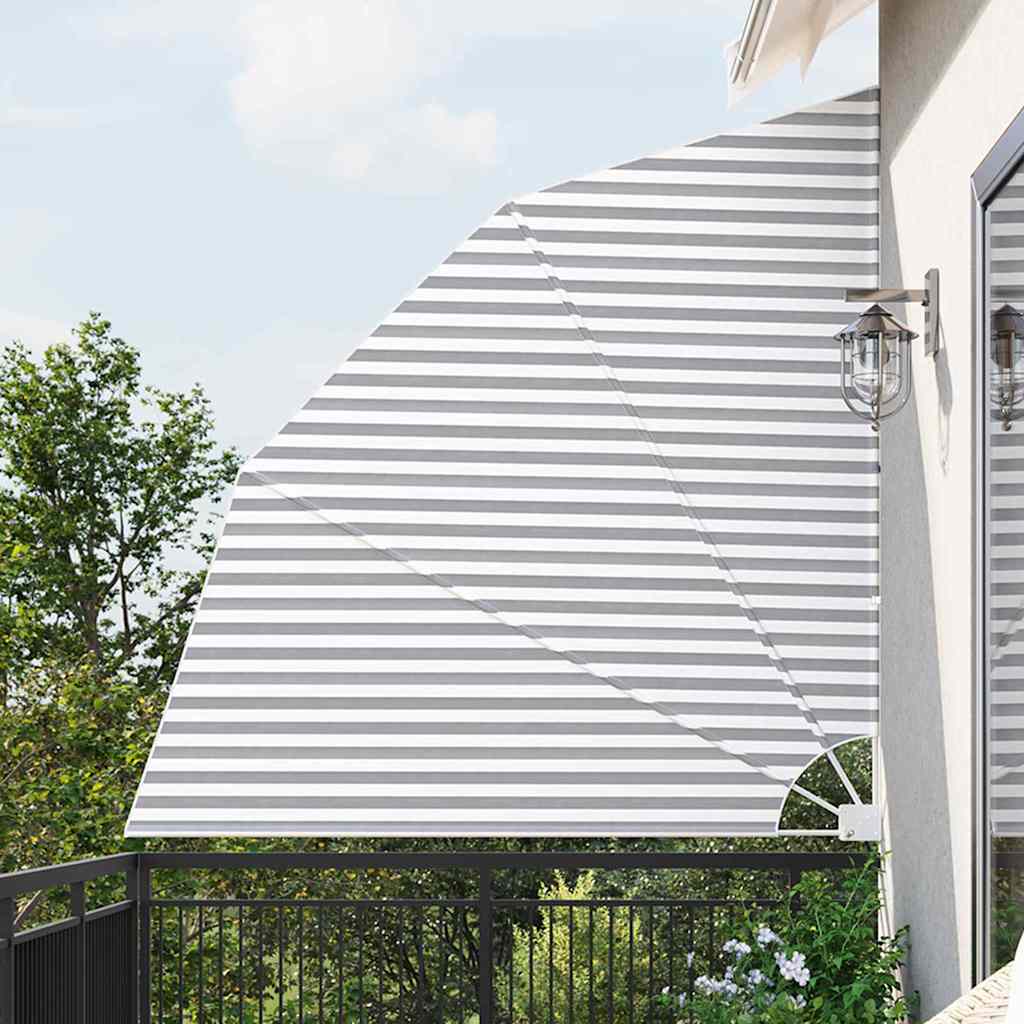 vidaXL Balcony Privacy Screen Anthracite and white 210 x 210 cm Fabric