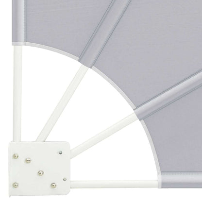 vidaXL Balcony Privacy Screen 115 x 115 cm Polyester Grey