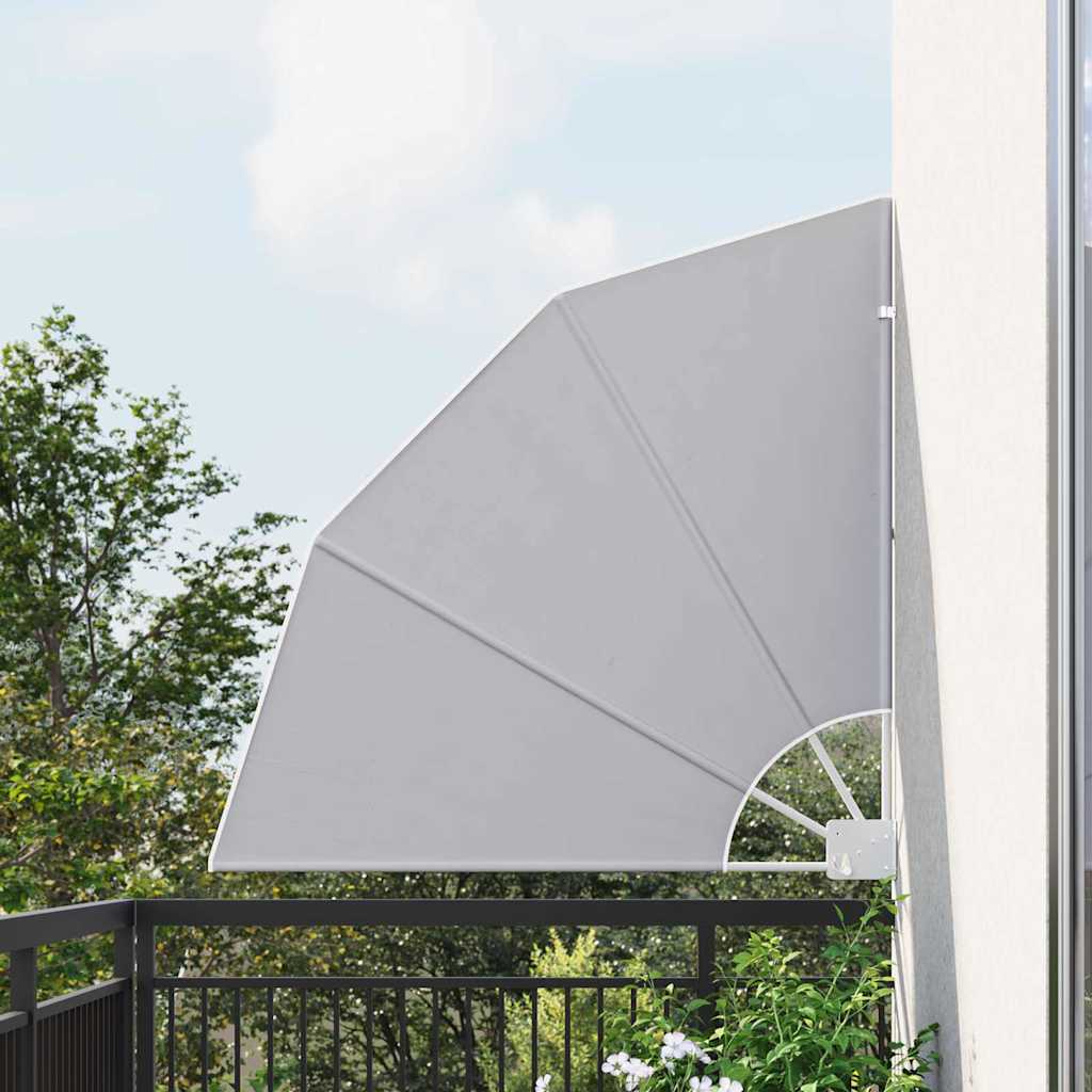 vidaXL Balcony Privacy Screen 115 x 115 cm Polyester Grey