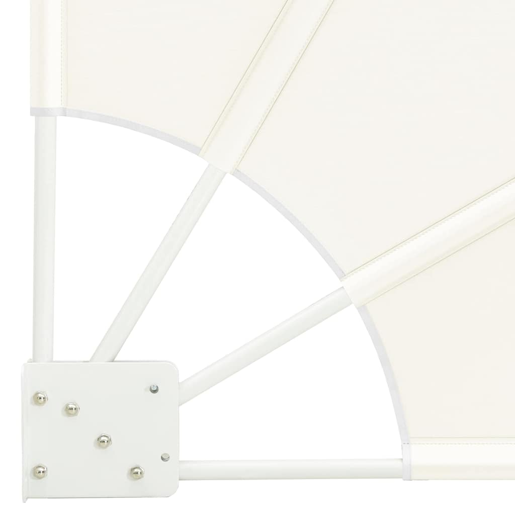 vidaXL Balcony Privacy Screen 115 x 115 cm Polyester Cream