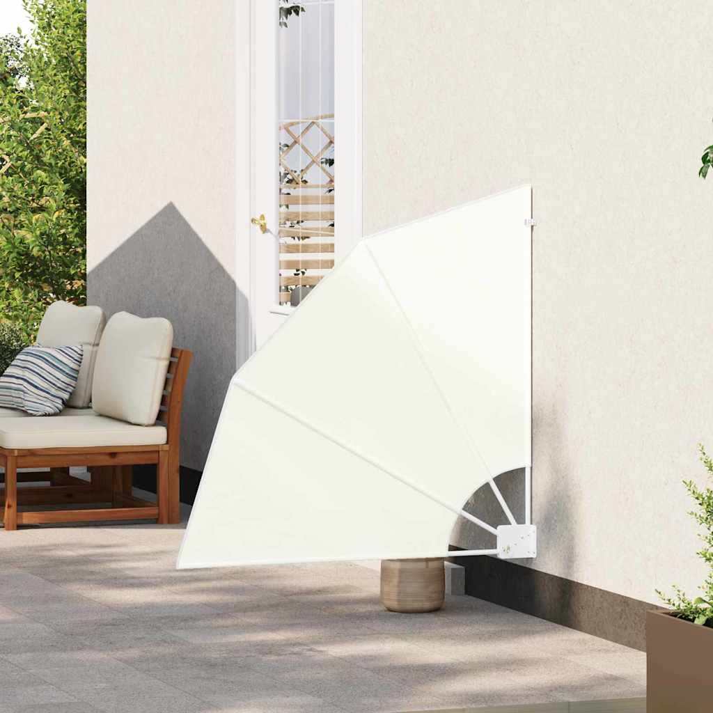 vidaXL Balcony Privacy Screen 115 x 115 cm Polyester Cream