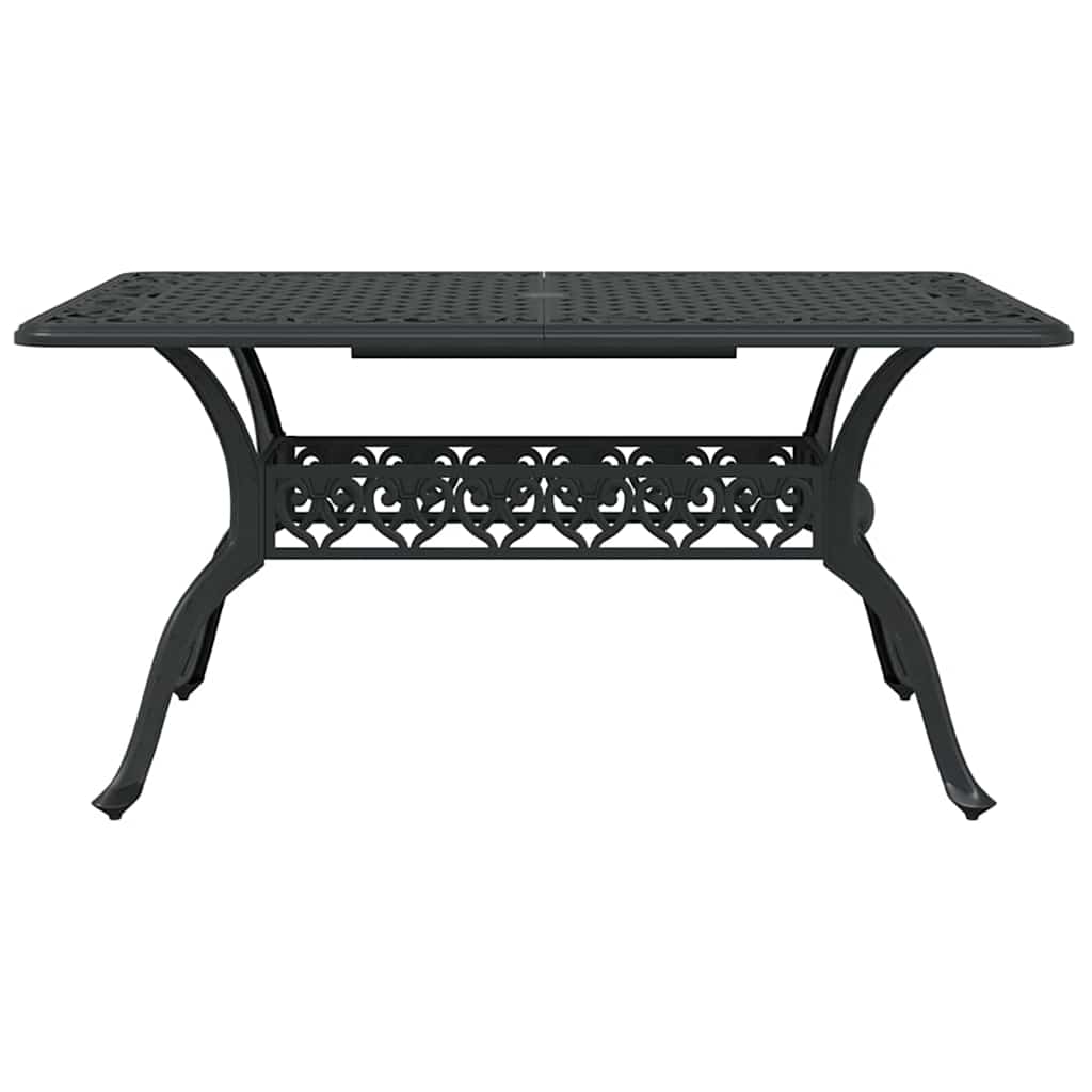 vidaXL Garden Dining Set 5 pcs Black Aluminium