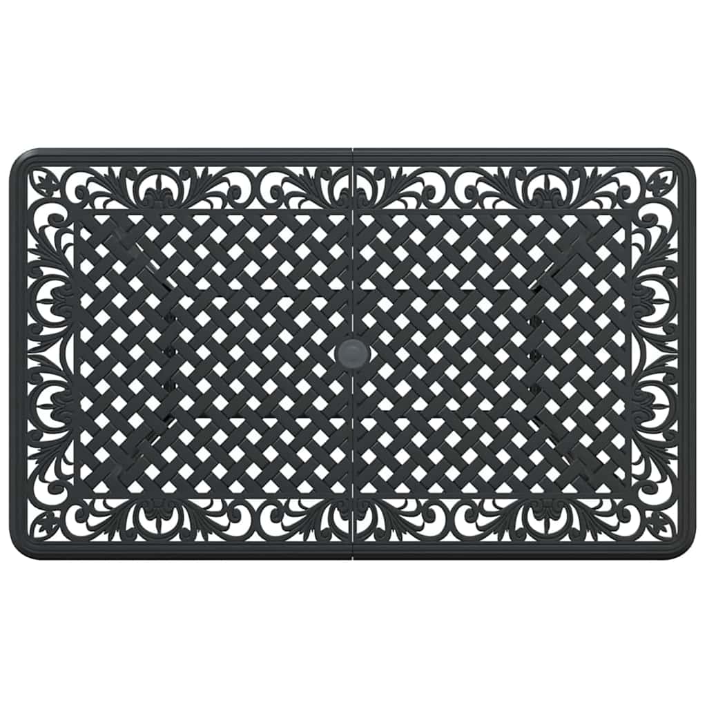 vidaXL Garden Dining Set 5 pcs Black Aluminium