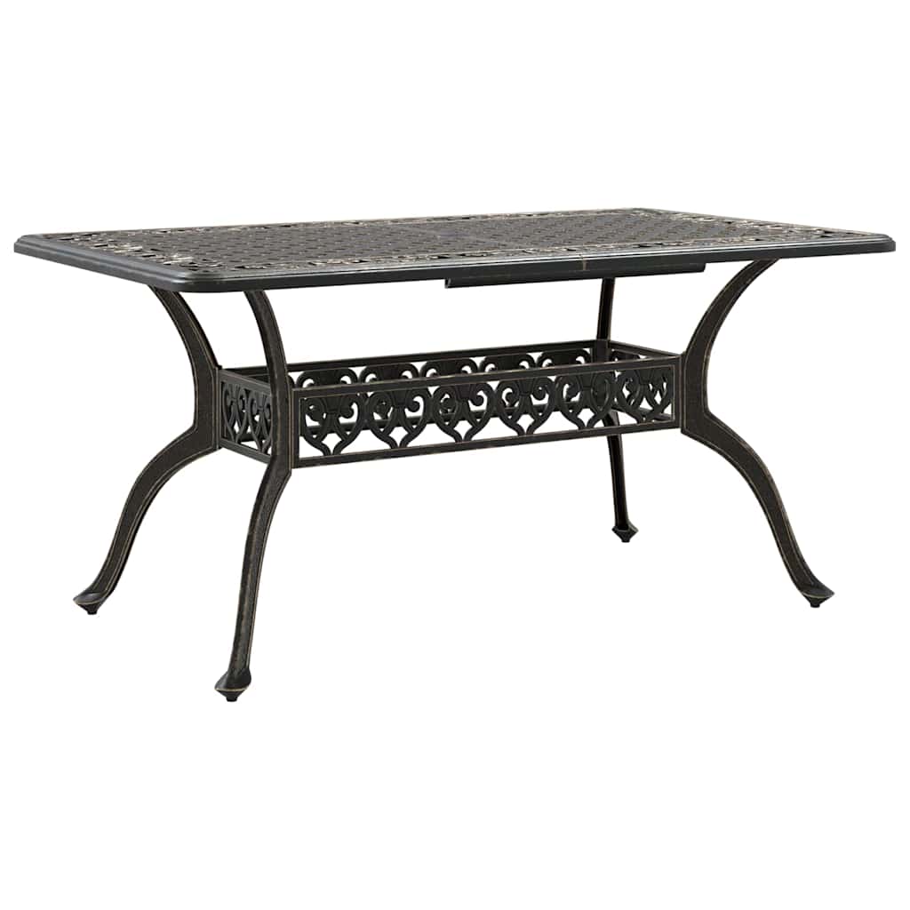 vidaXL Garden Dining Set 7 pcs Bronze Aluminium