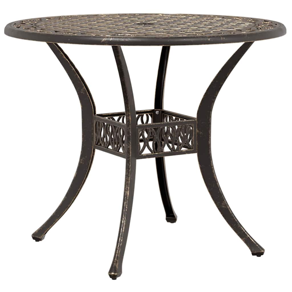 vidaXL Garden Dining Set 5 pcs Bronze Aluminium