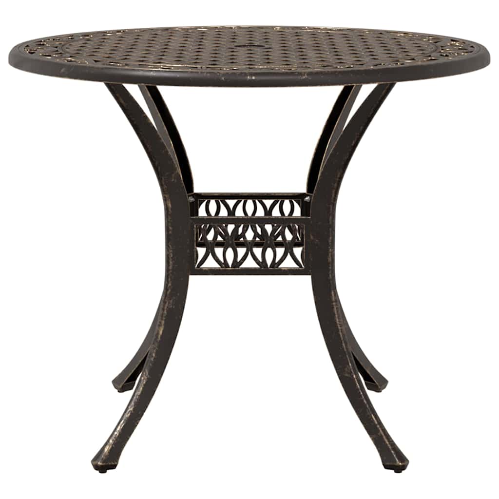 vidaXL Garden Dining Set 5 pcs Bronze Aluminium