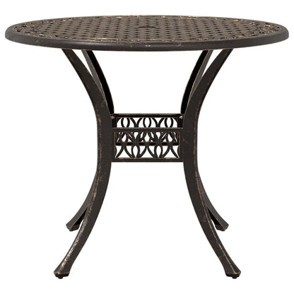 vidaXL Garden Dining Set 5 pcs Bronze Aluminium