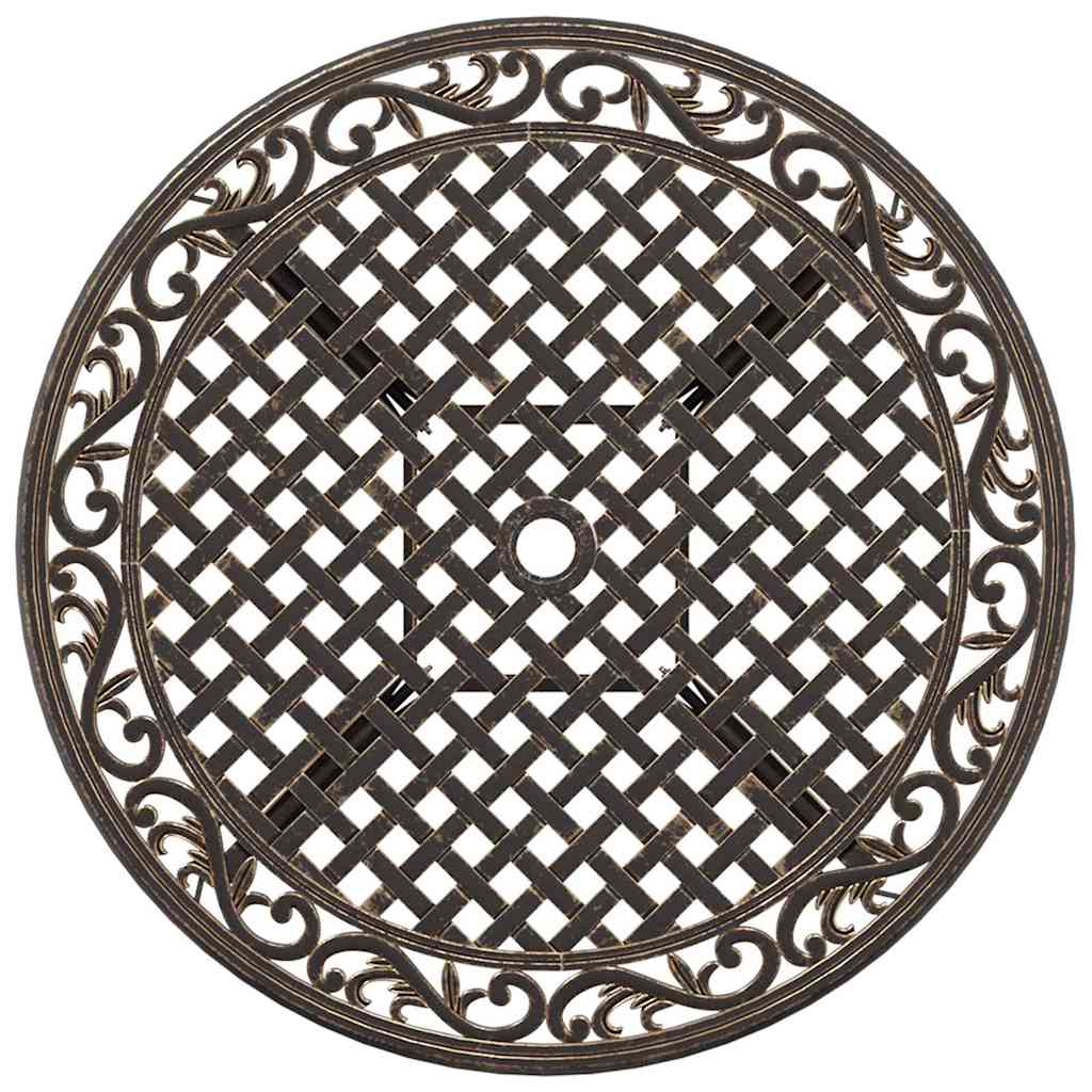 vidaXL Garden Dining Set 5 pcs Bronze Aluminium