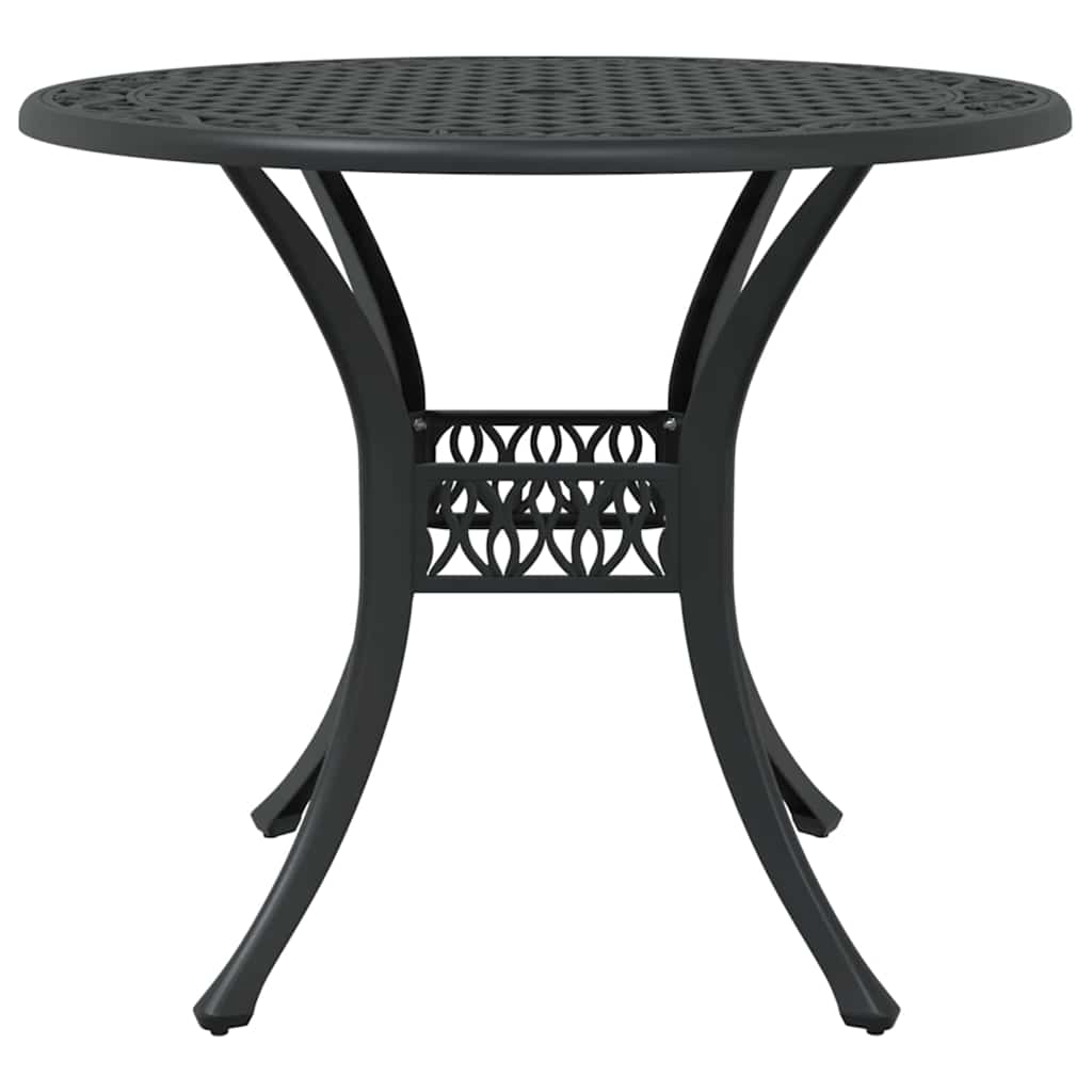 vidaXL Garden Dining Set 5 pcs Black Aluminium