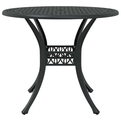 vidaXL Garden Dining Set 5 pcs Black Aluminium