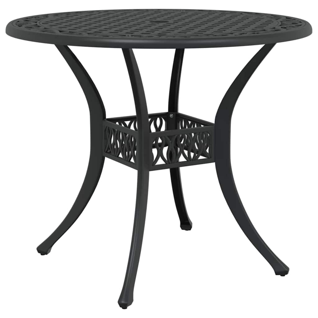 vidaXL Garden Dining Set 5 pcs Black Aluminium