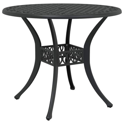 vidaXL Garden Dining Set 5 pcs Black Aluminium