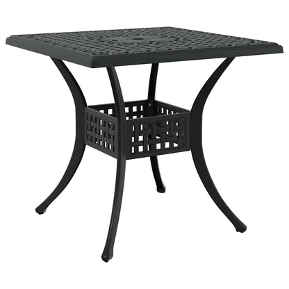 vidaXL Garden Table Set 3 pcs Black Cast Aluminium