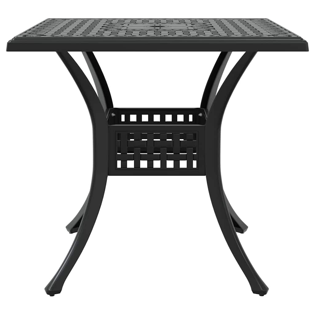 vidaXL Garden Table Set 5 pcs Black Cast Aluminium