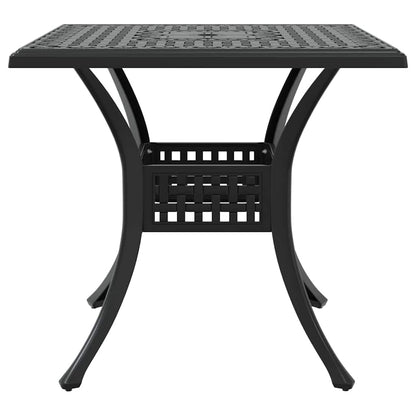 vidaXL Garden Table Set 5 pcs Black Cast Aluminium