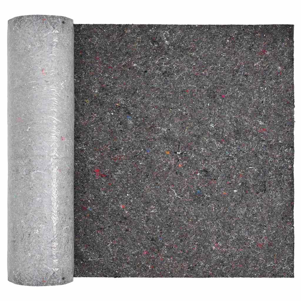 vidaXL Pond Fleece Folding Grey 1 x 25 m Polyester and Cotton
