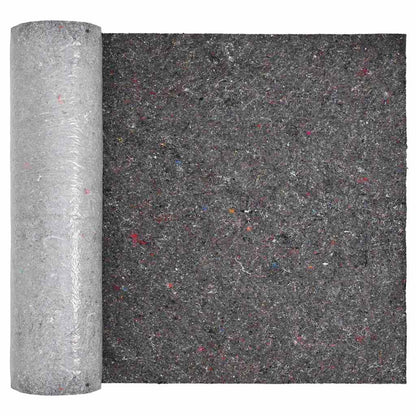 vidaXL Pond Fleece Folding Grey 1 x 25 m Polyester and Cotton