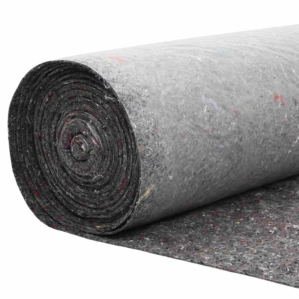 vidaXL Pond Fleece Folding Grey 1 x 50 m Polyester and Cotton