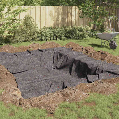 vidaXL Pond Fleece Folding Grey 1 x 50 m Polyester and Cotton