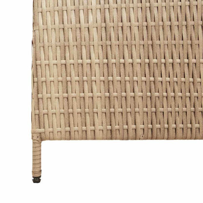 vidaXL Room Divider Beige 195 x 200 cm Poly Rattan