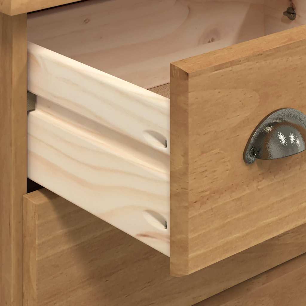 vidaXL Chest of Drawer 5-Drawer ASKIM Brown 48.5 x 40 x 79 cm