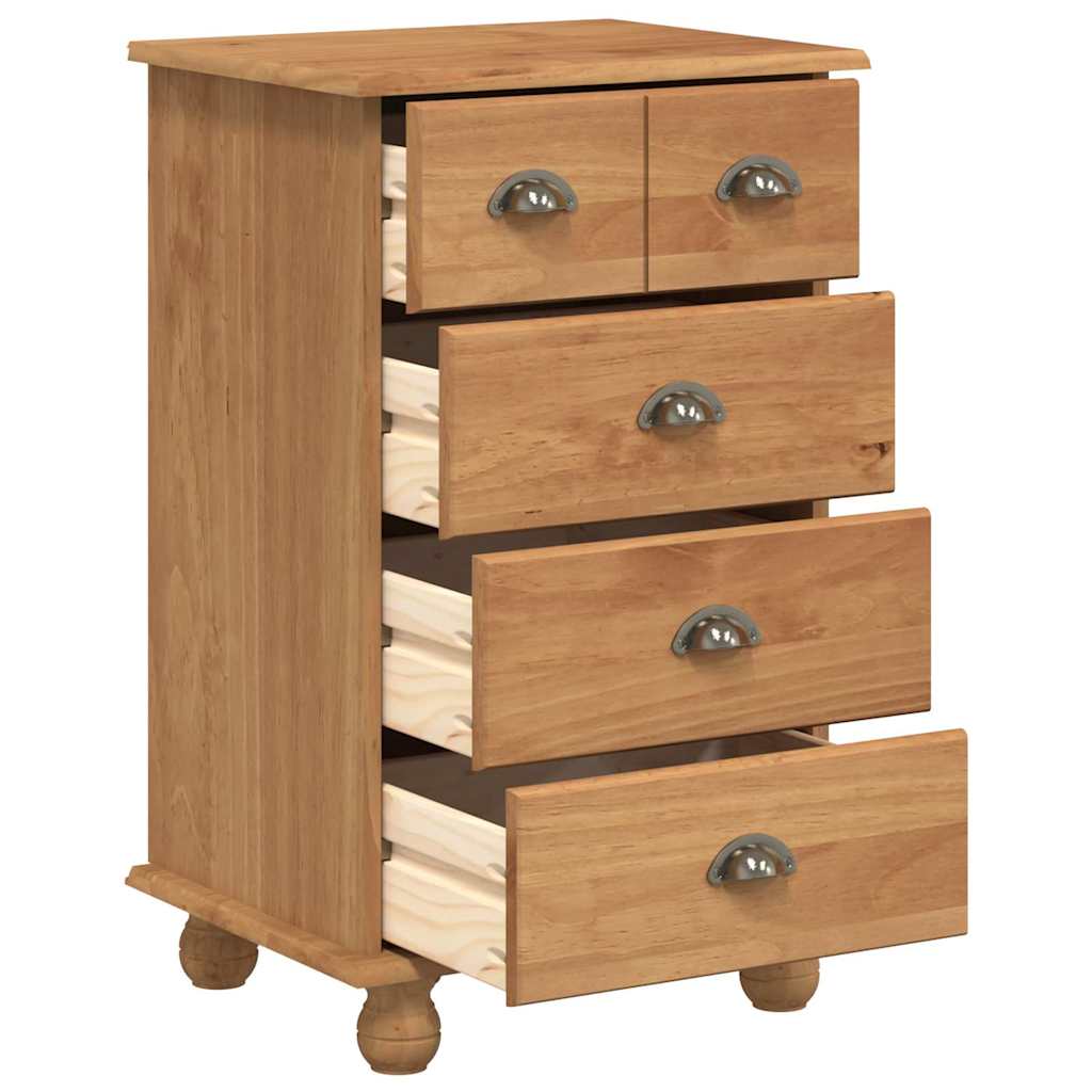 vidaXL Chest of Drawer 5-Drawer ASKIM Brown 48.5 x 40 x 79 cm