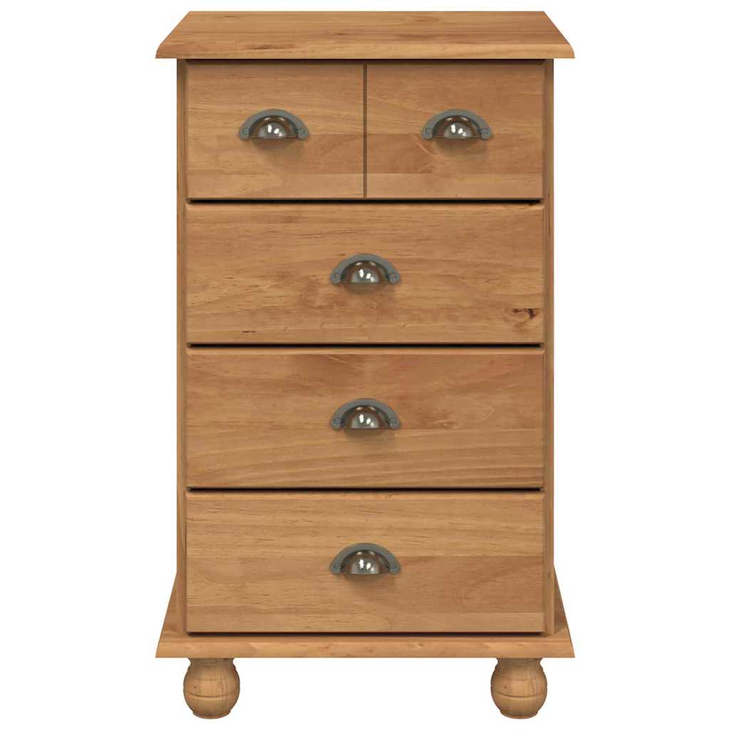 vidaXL Chest of Drawer 5-Drawer ASKIM Brown 48.5 x 40 x 79 cm