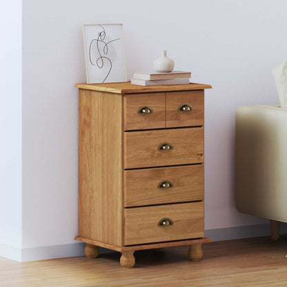 vidaXL Chest of Drawer 5-Drawer ASKIM Brown 48.5 x 40 x 79 cm
