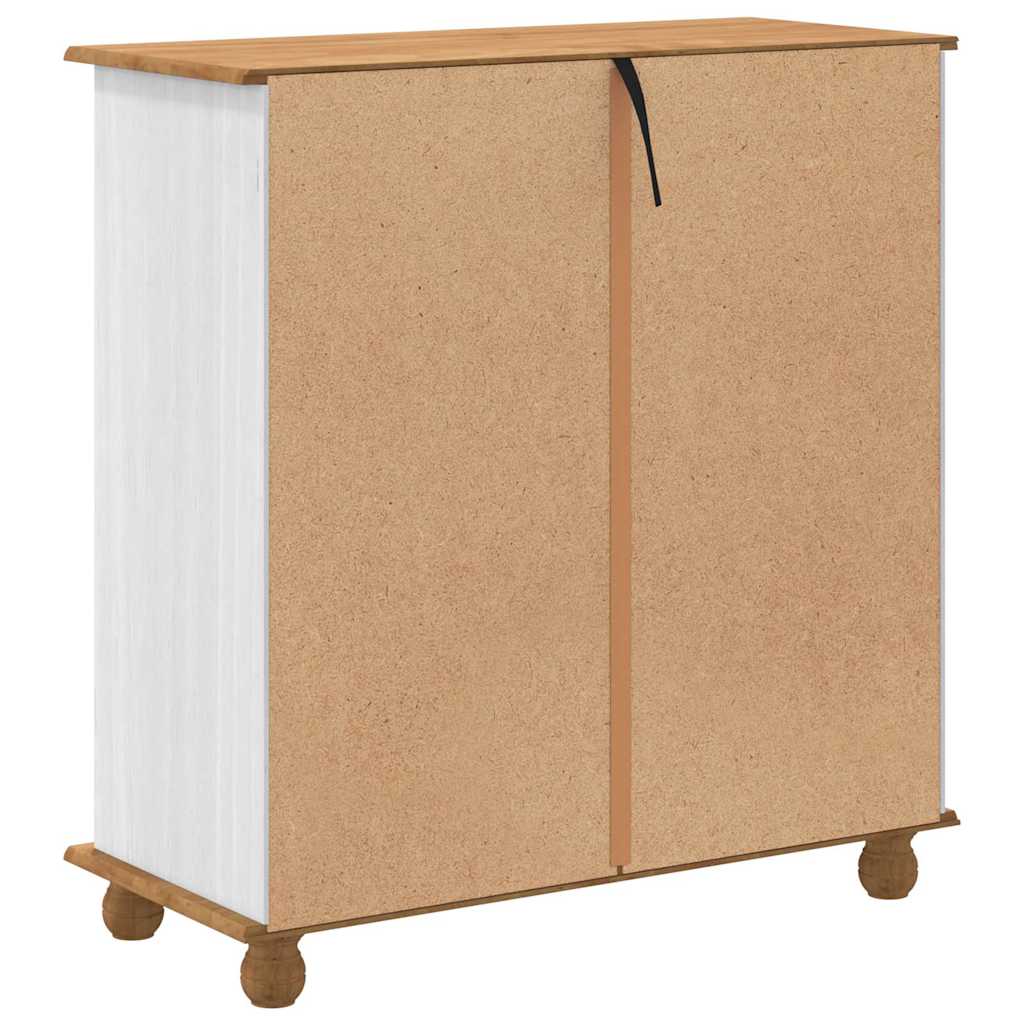 vidaXL Chest of Drawer ASKIM White 91 x 40 x 95.5 cm Solid Pine Wood