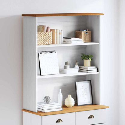 vidaXL Hutch ASKIM 91 x 30 x 104 cm Solid pine wood