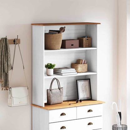 vidaXL Hutch ASKIM 91 x 30 x 104 cm Solid pine wood