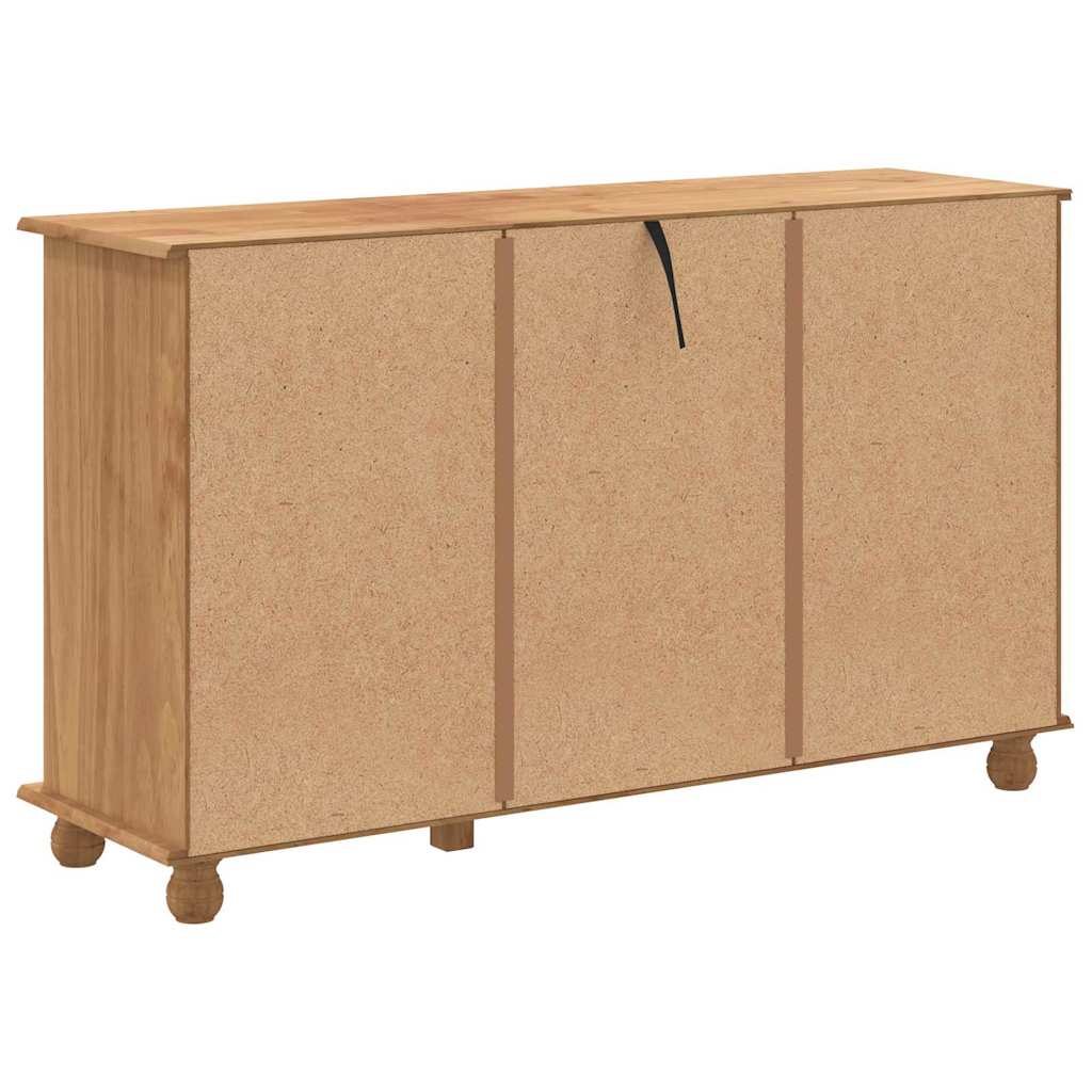 vidaXL Chest of Drawer ASKIM Brown 79 x 40 x 133.5 cm Solid Pine Wood