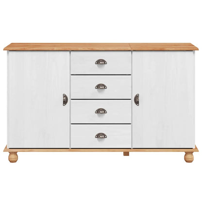 vidaXL Sideboard with Drawer ASKIM 133.5 x 40 x 79 cm Solid pine wood