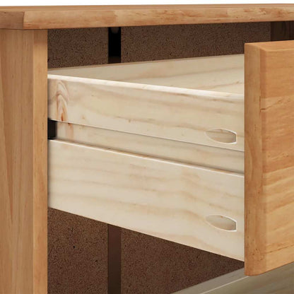 vidaXL Shoe Cabinet ASKIM Brown 85 x 35 x 108 cm Solid Pine Wood