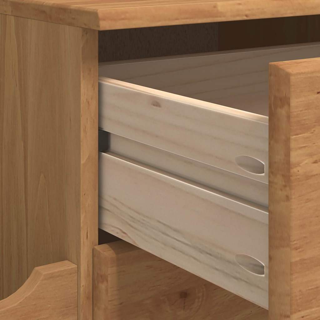 vidaXL Storage Bench ASKIM Brown 100 x 39 x 62 cm Solid Pine Wood
